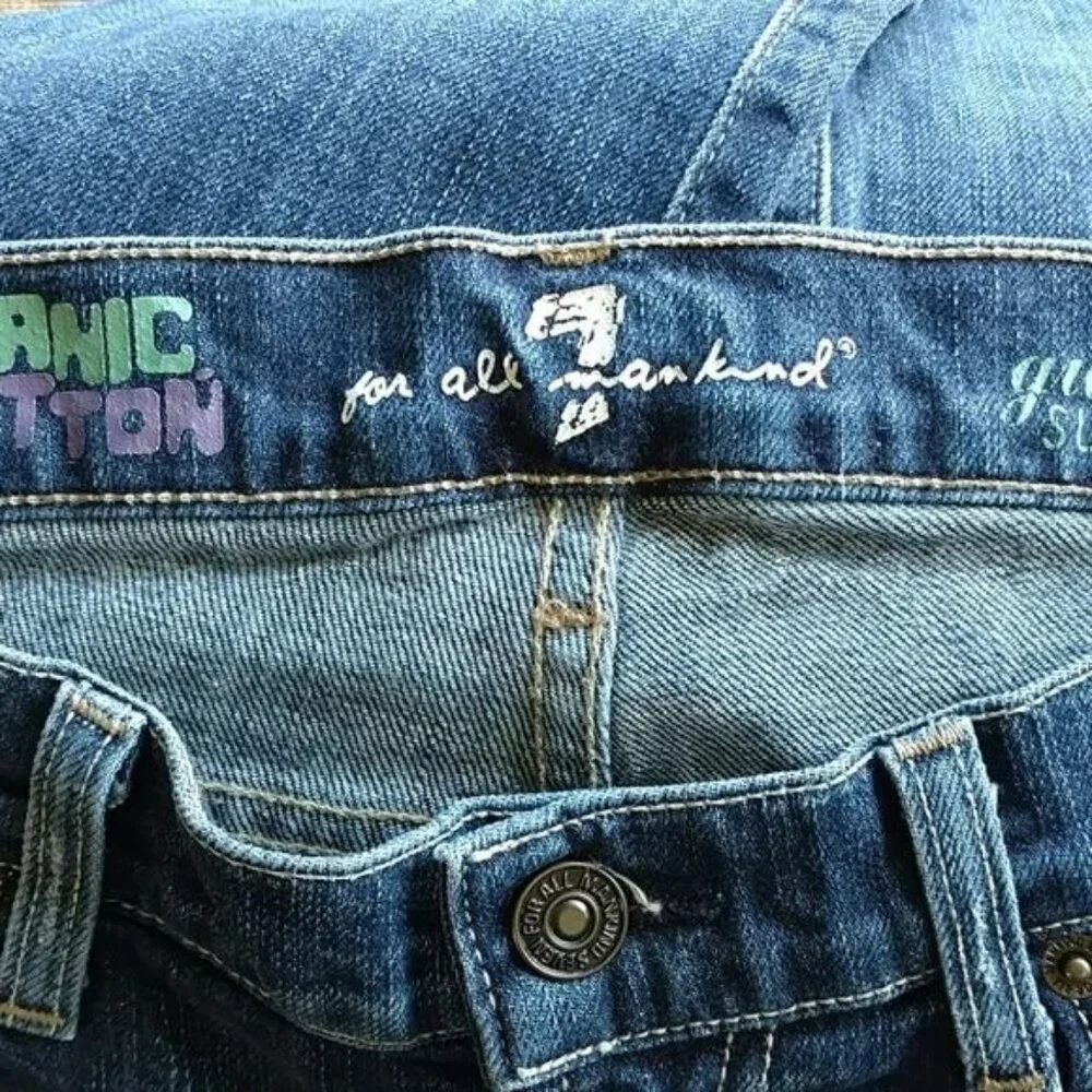 7 for all Mankind Womens Blue Gwenevere Super Skinny 5 Pocket Jeans Size 27 - Picture 7 of 10